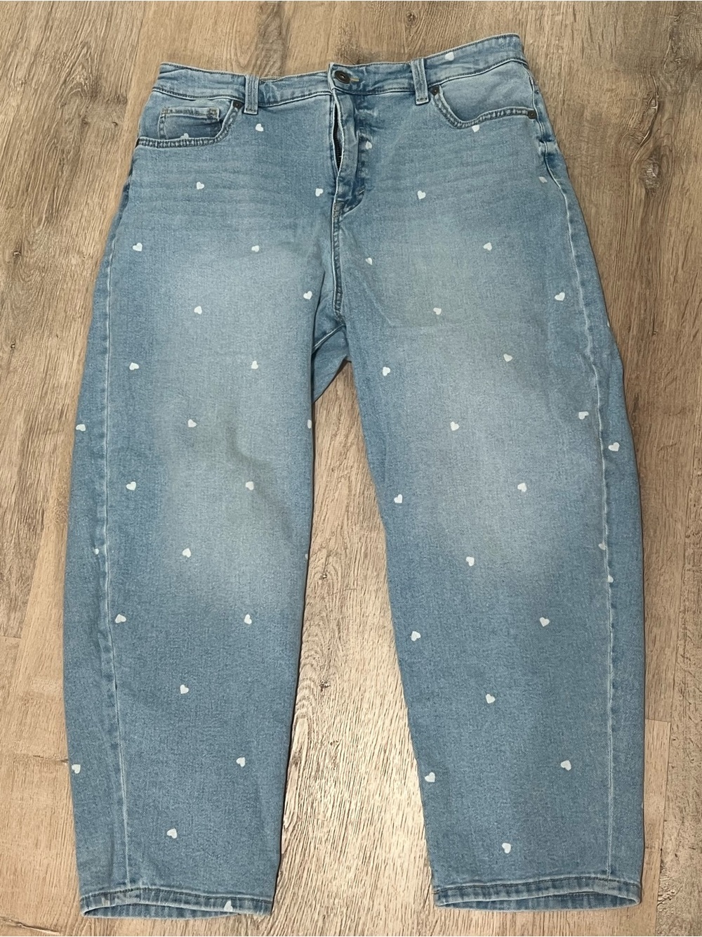 Style & Co. Light Blue Heart-Print Jeans - Picture 4 of 6